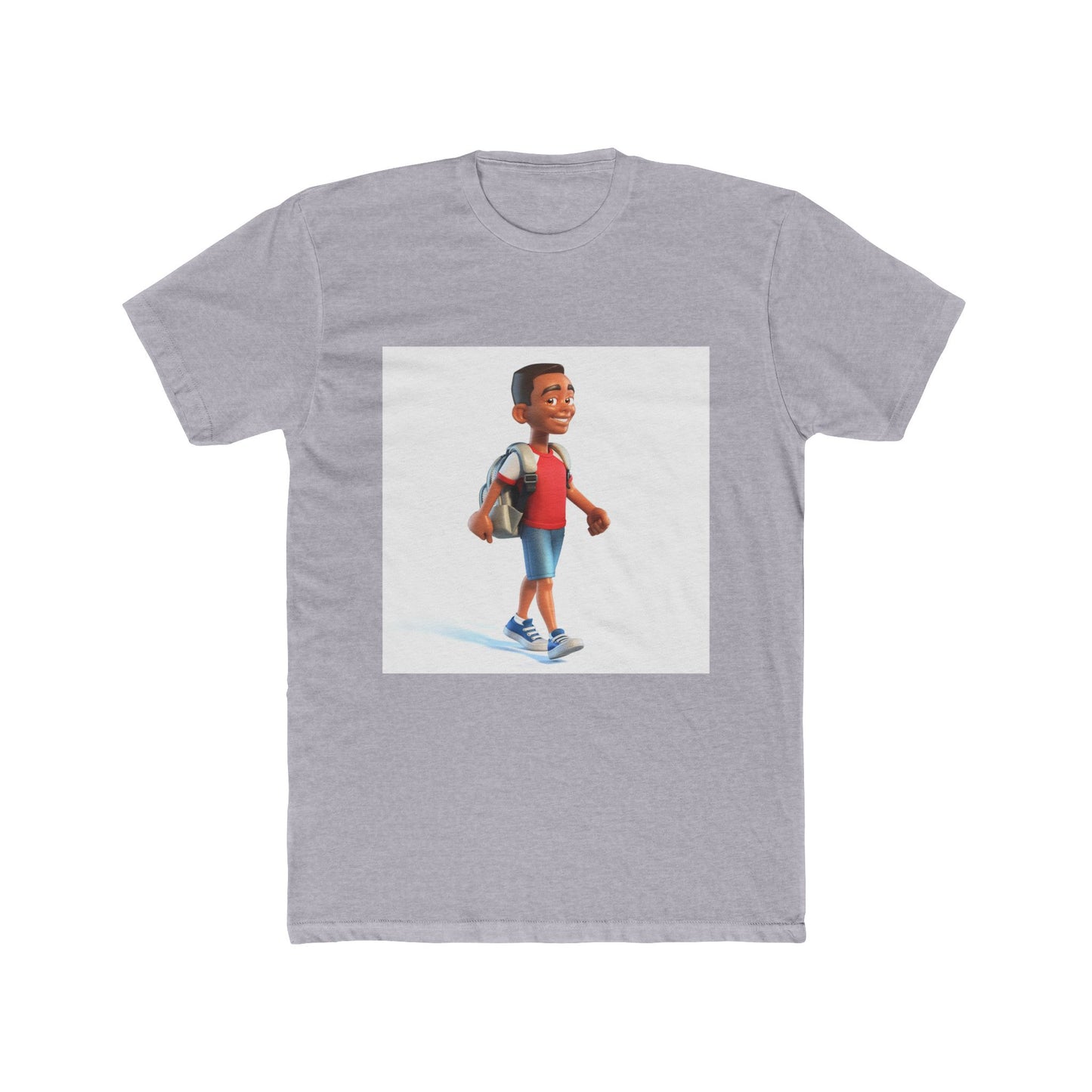 Young School Boy - Unisex Cotton Crew Tee