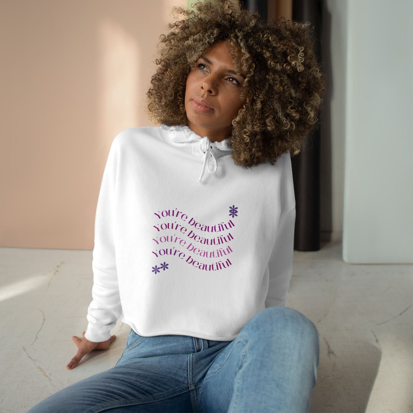 Dreamy Crop Hoodie - Perfect for Casual Wear, Gifts, Spring Outfits, Festival Apparel, Cozy Lounge