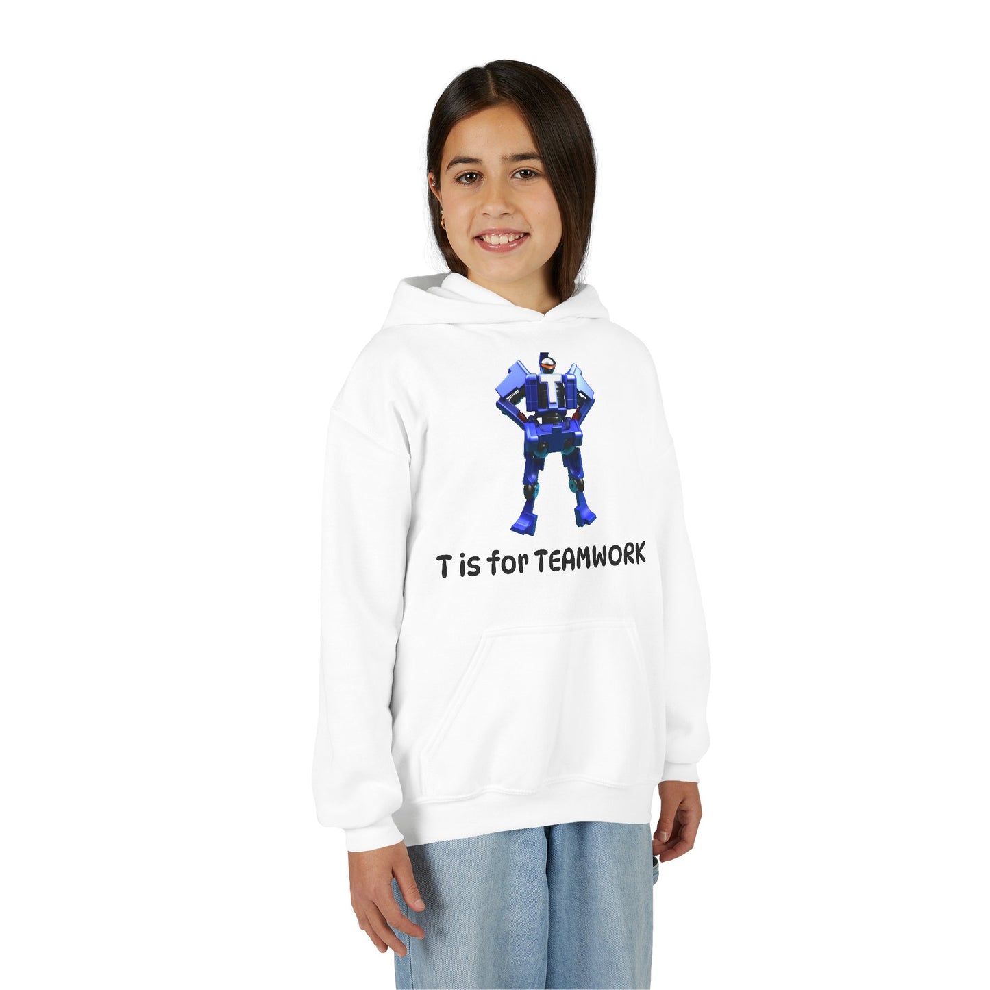 Unisex Teamwork Hoodie - Motivational Sweatshirt, Fun Gift for Students, Back to School Style, Team Spirit Apparel, Cozy Hoodie