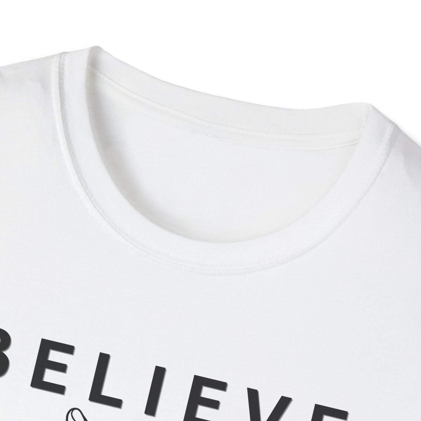 Believe Minimalist T‑Shirt — Inspirational Hand‑Line Art Tee