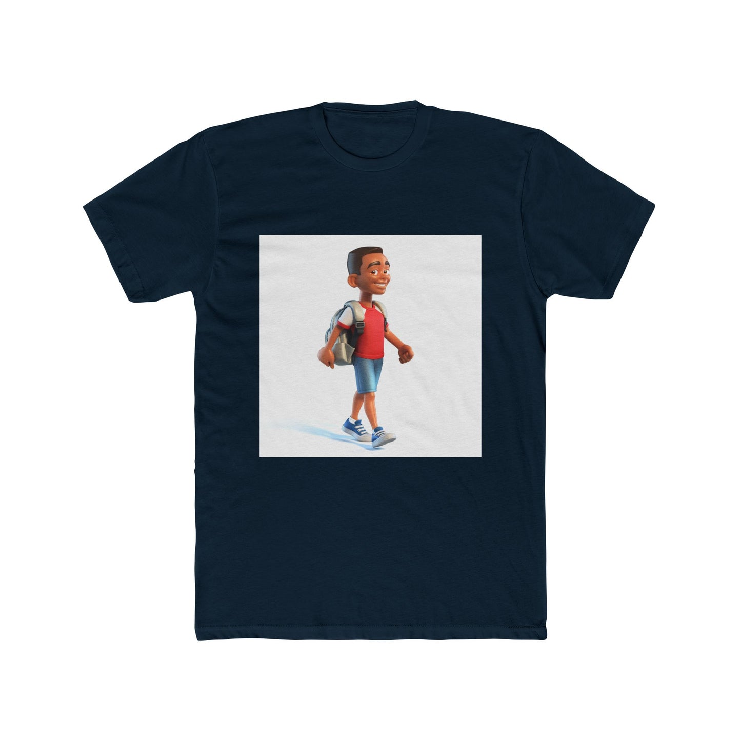 Young School Boy - Unisex Cotton Crew Tee