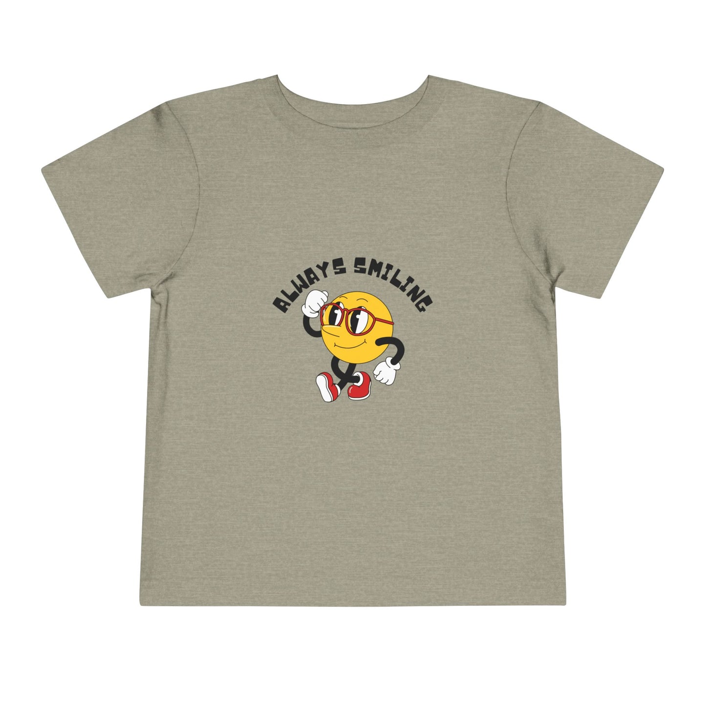 Always Smiling Toddler Tee, Cute Kids Shirt, Fun Toddler Apparel, Birthday Gift, Everyday Wear, Cheerful Kids Clothing