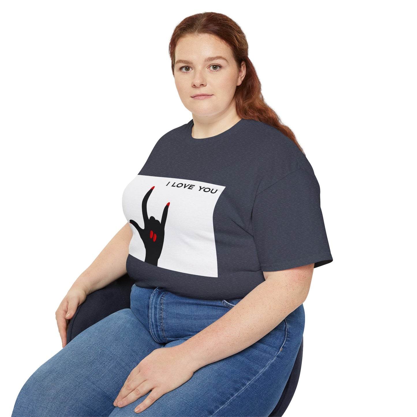 Unisex Ultra Cotton Tee "I LOVE YOU" Sign Language Hand
