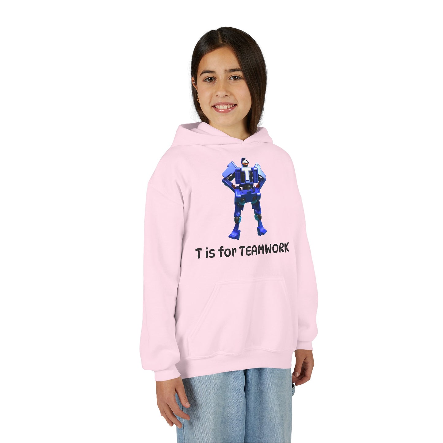 Unisex Teamwork Hoodie - Motivational Sweatshirt, Fun Gift for Students, Back to School Style, Team Spirit Apparel, Cozy Hoodie