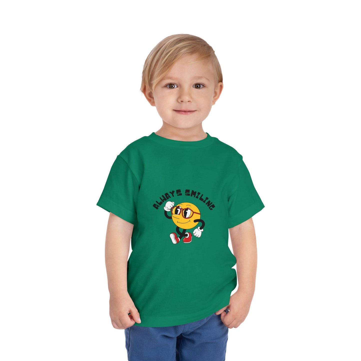 Always Smiling Toddler Tee, Cute Kids Shirt, Fun Toddler Apparel, Birthday Gift, Everyday Wear, Cheerful Kids Clothing