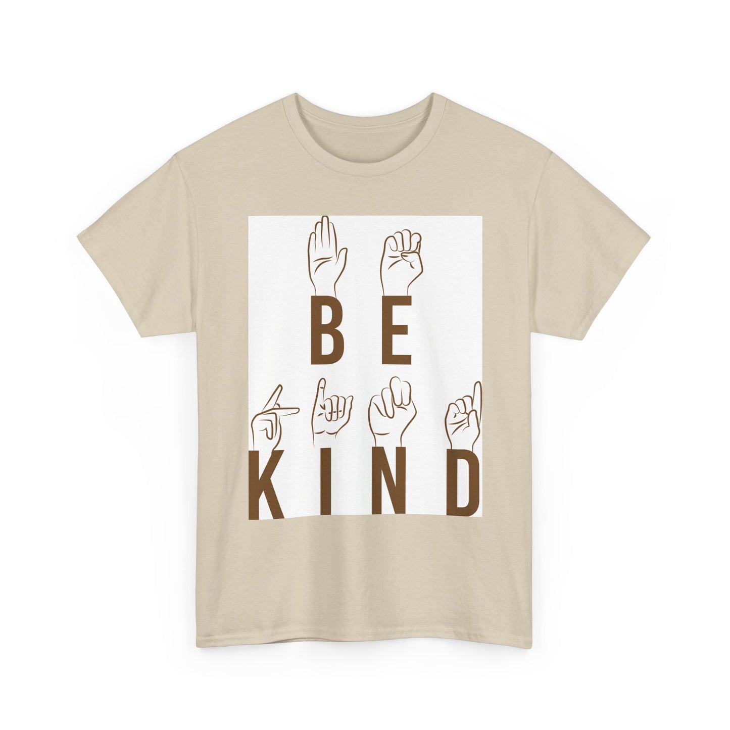 Be Kind ASL T-Shirt — Sign Language Positive Message Tee