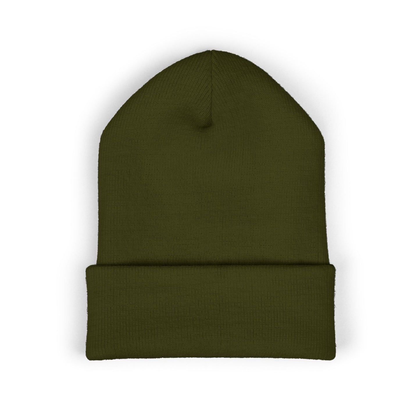 THE GOAT Embroidered Cuffed Beanie — Classic Knit Winter Hat