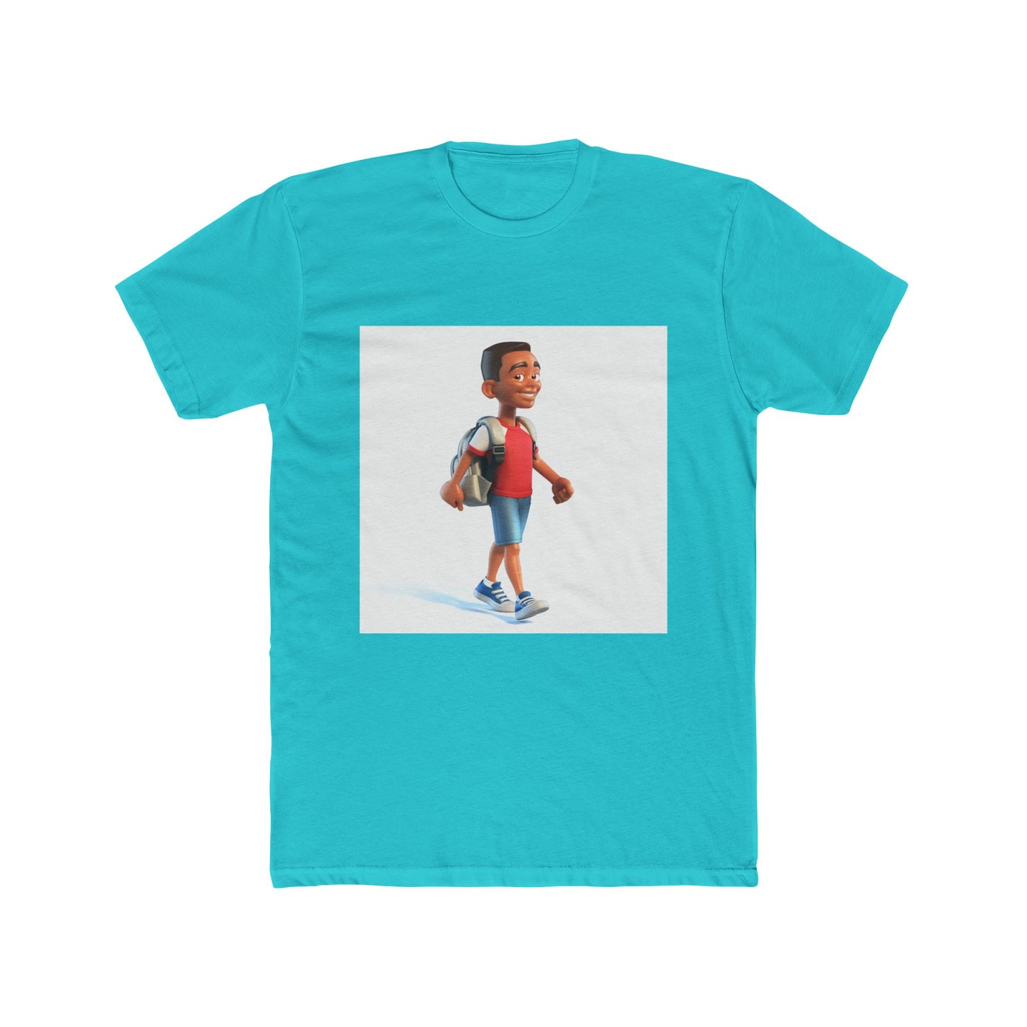 Young School Boy - Unisex Cotton Crew Tee