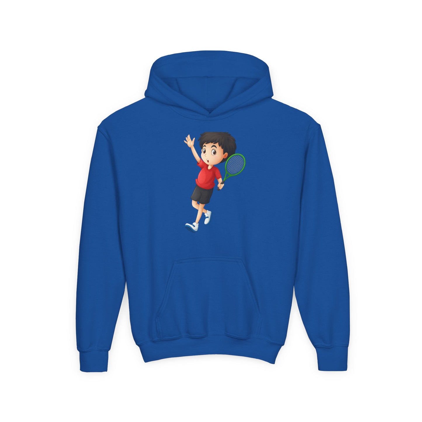 Youth Tennis Hoodie - Activewear Sweatshirt for Kids, Sports Hoodie, Birthday Gift, Tennis Lover Apparel, Cozy Youth Top