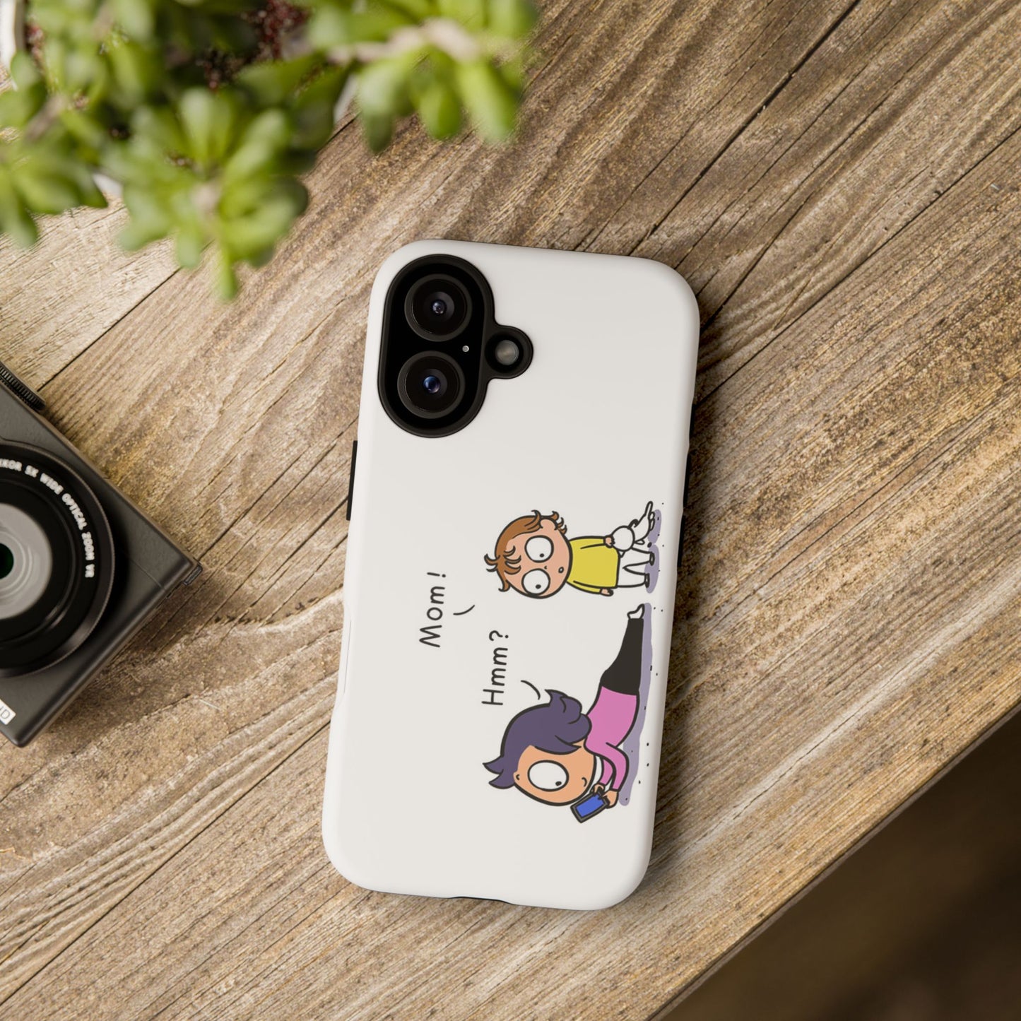 Funny Phone Case, Tough Cases for Moms, Cute Kid Design, Gift for Moms, Quirky Phone Accessories, Humor in Everyday Life