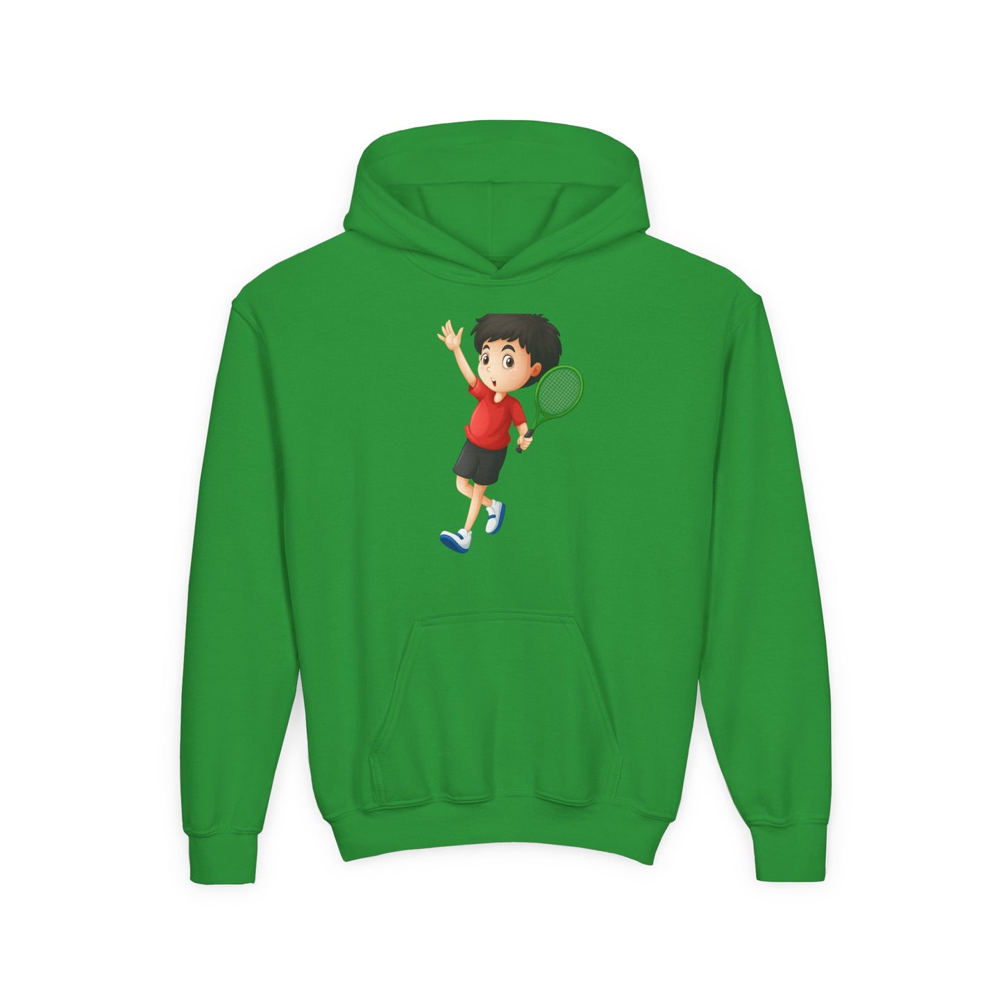 Youth Tennis Hoodie - Activewear Sweatshirt for Kids, Sports Hoodie, Birthday Gift, Tennis Lover Apparel, Cozy Youth Top