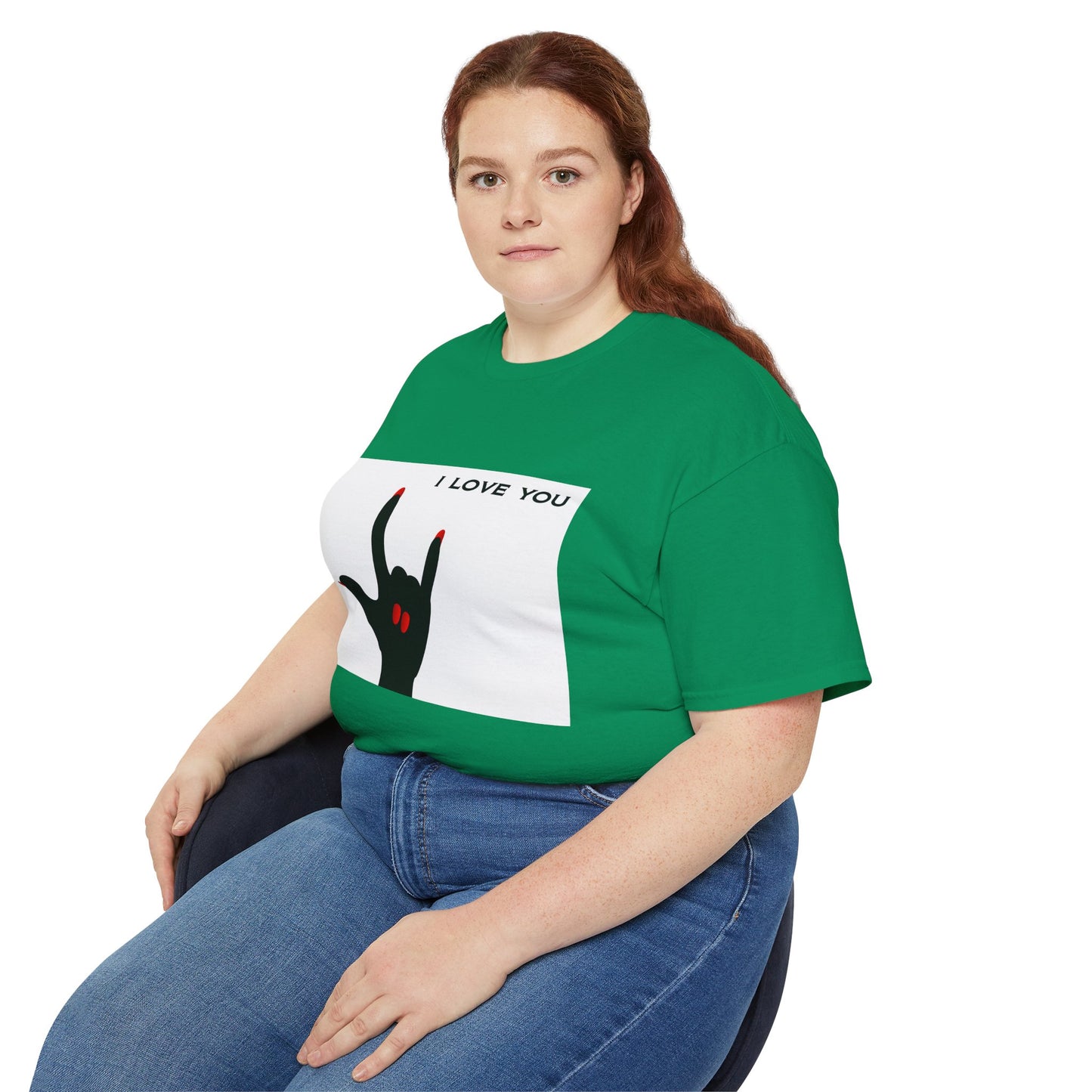 Unisex Ultra Cotton Tee "I LOVE YOU" Sign Language Hand