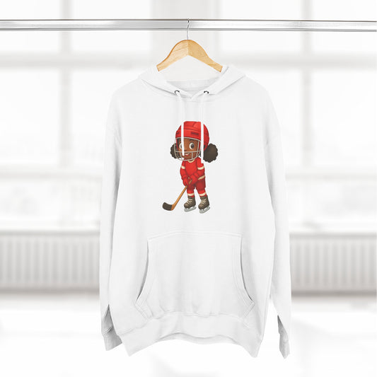 Cute Hockey Kid Fleece Hoodie, Funny Sports Apparel, Gift for Hockey Lovers, Winter Warmth, Kids' Hoodie