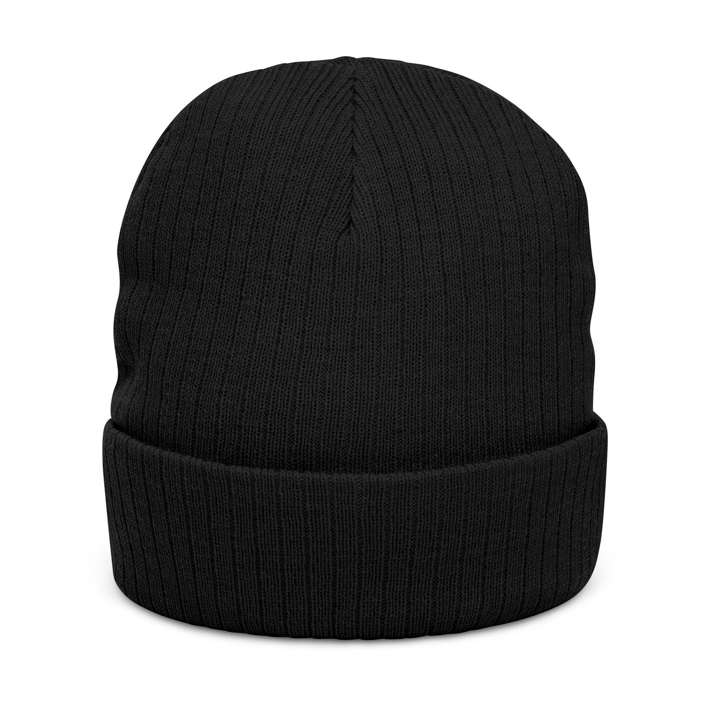 I Believe Ribbed Knit Beanie – Embroidered Cuffed Winter Hat