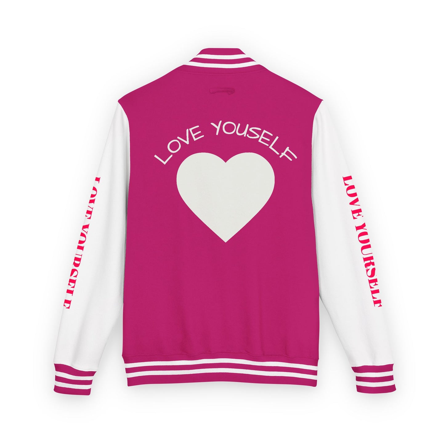 Letterman Jacket — 'Love Yourself' Black & White Varsity Jacket