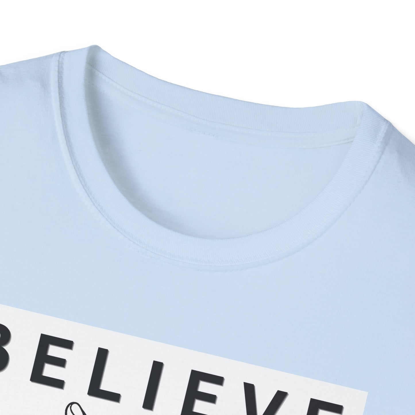 Believe Minimalist T‑Shirt — Inspirational Hand‑Line Art Tee