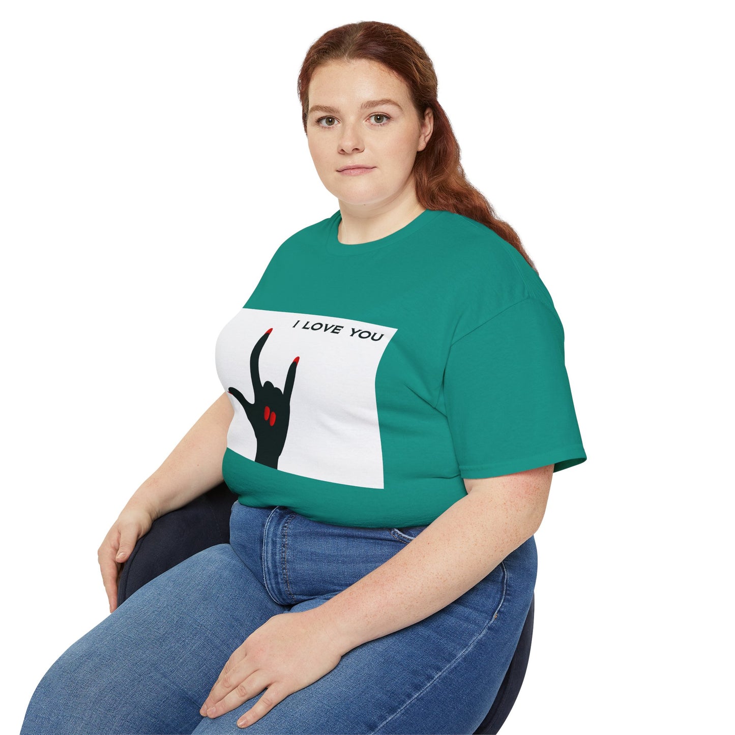 Unisex Ultra Cotton Tee "I LOVE YOU" Sign Language Hand