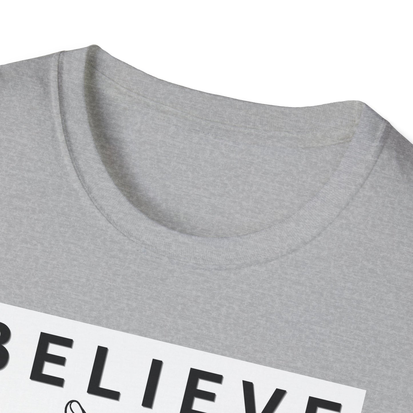 Believe Minimalist T‑Shirt — Inspirational Hand‑Line Art Tee