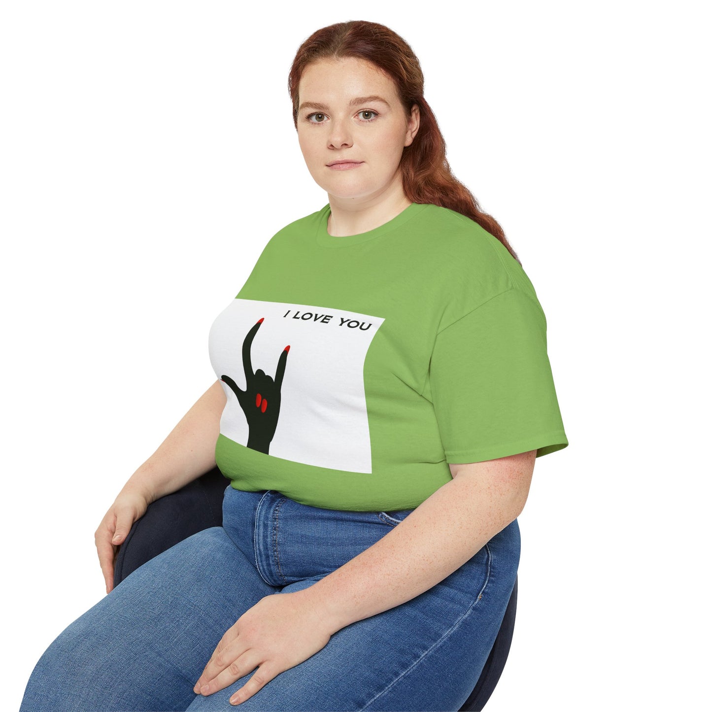 Unisex Ultra Cotton Tee "I LOVE YOU" Sign Language Hand
