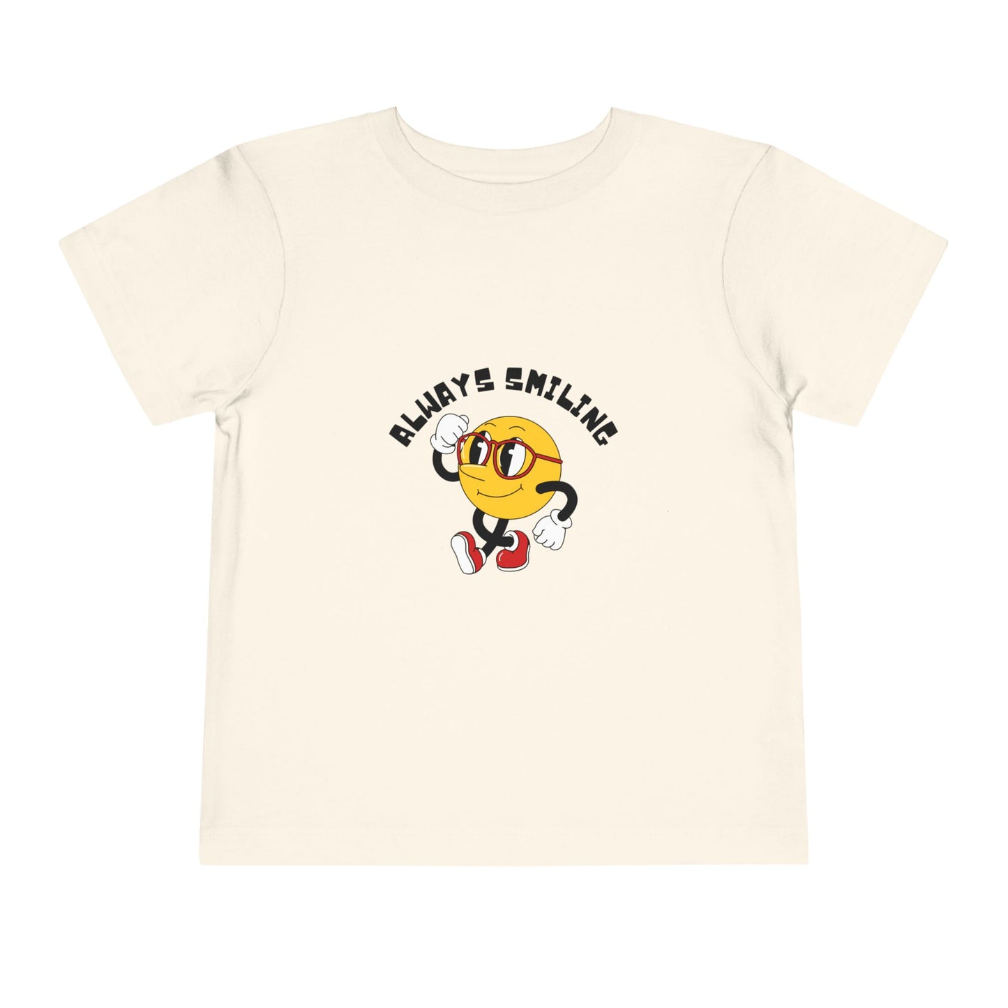 Always Smiling Toddler Tee, Cute Kids Shirt, Fun Toddler Apparel, Birthday Gift, Everyday Wear, Cheerful Kids Clothing