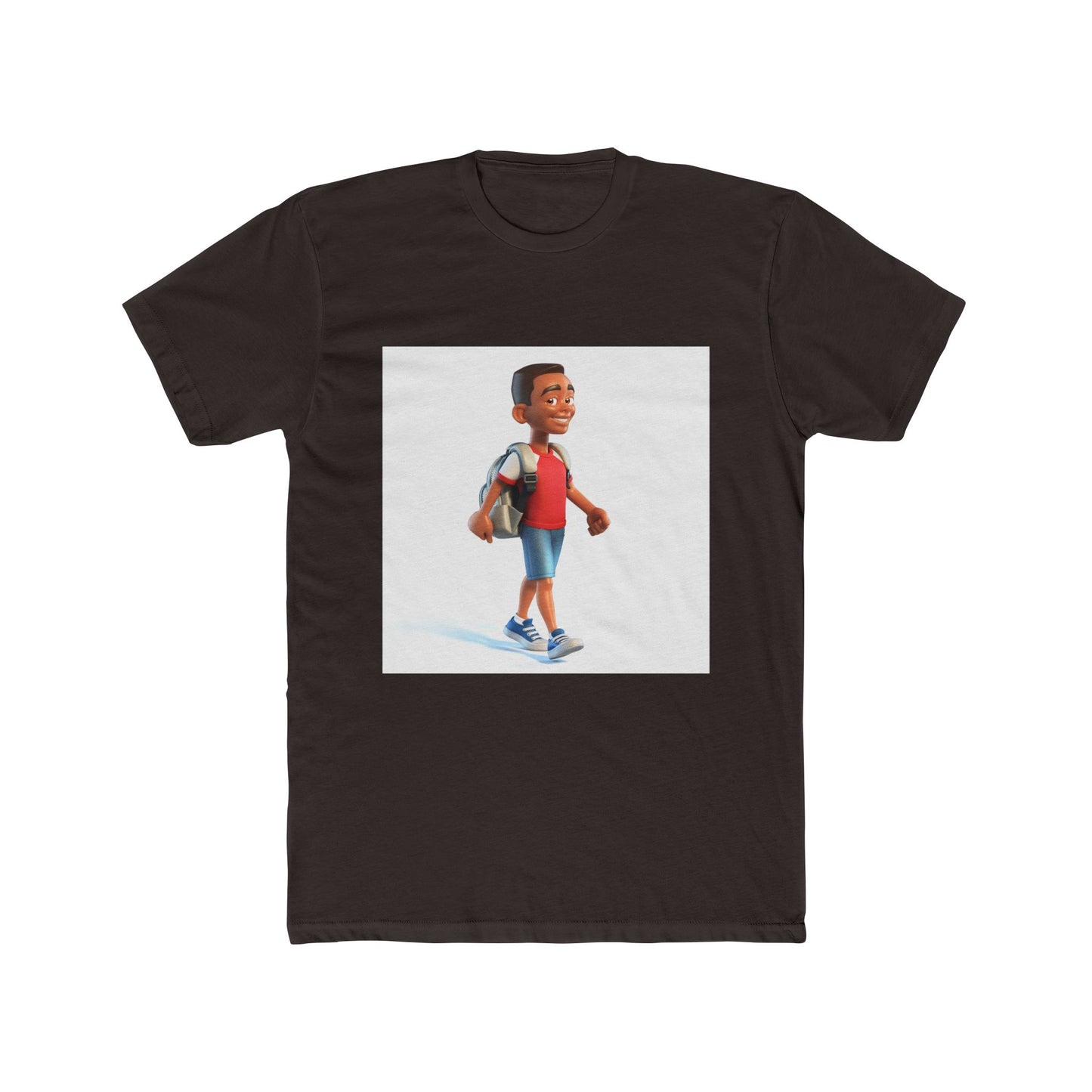 Young School Boy - Unisex Cotton Crew Tee