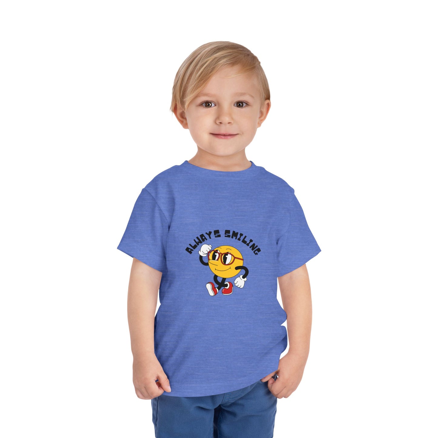 Always Smiling Toddler Tee, Cute Kids Shirt, Fun Toddler Apparel, Birthday Gift, Everyday Wear, Cheerful Kids Clothing