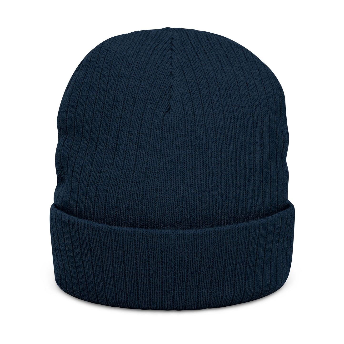I Believe Ribbed Knit Beanie – Embroidered Cuffed Winter Hat