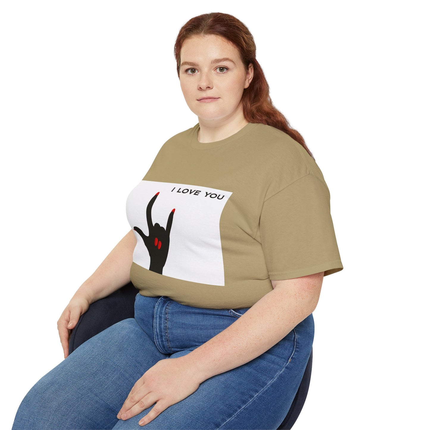Unisex Ultra Cotton Tee "I LOVE YOU" Sign Language Hand
