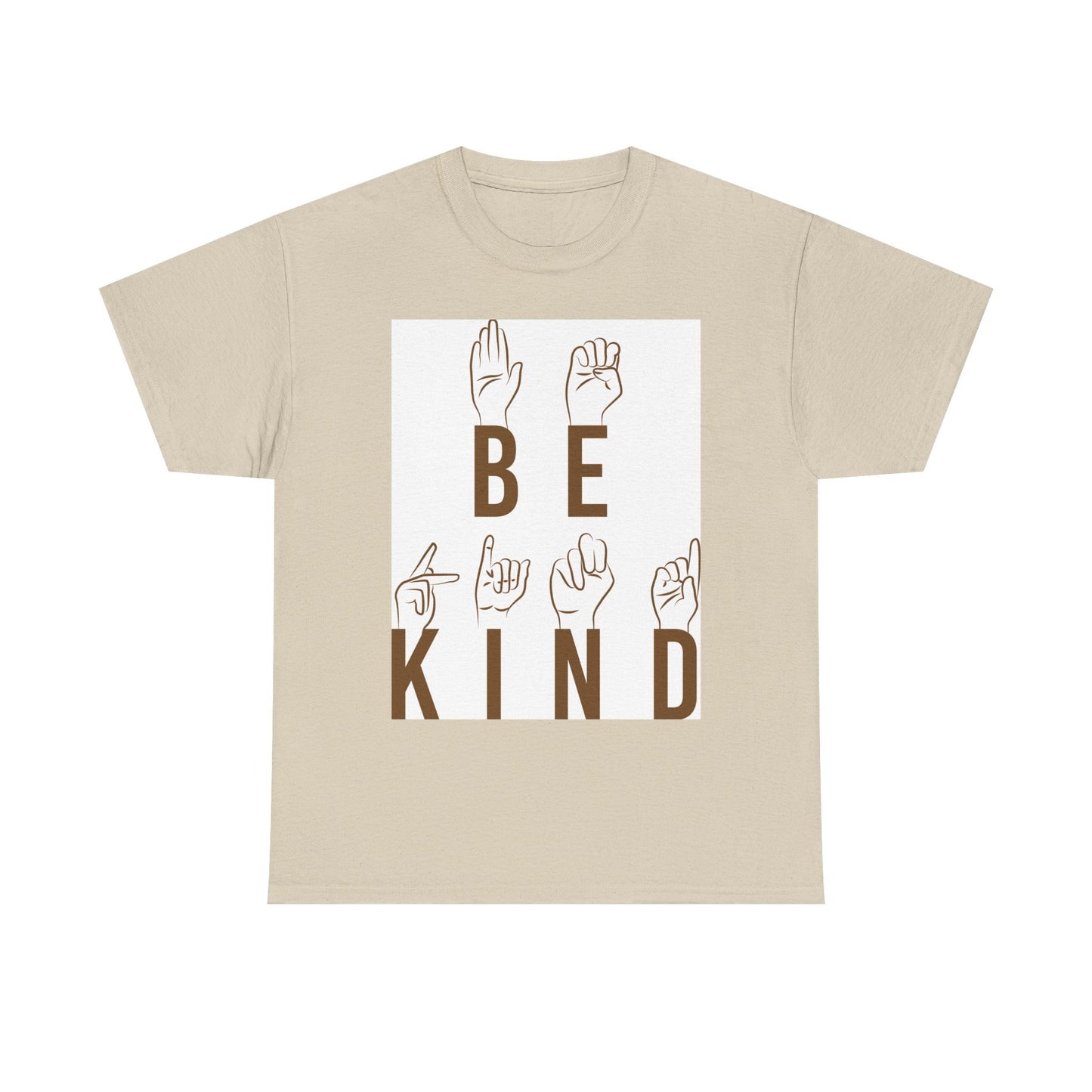 Be Kind ASL T-Shirt — Sign Language Positive Message Tee