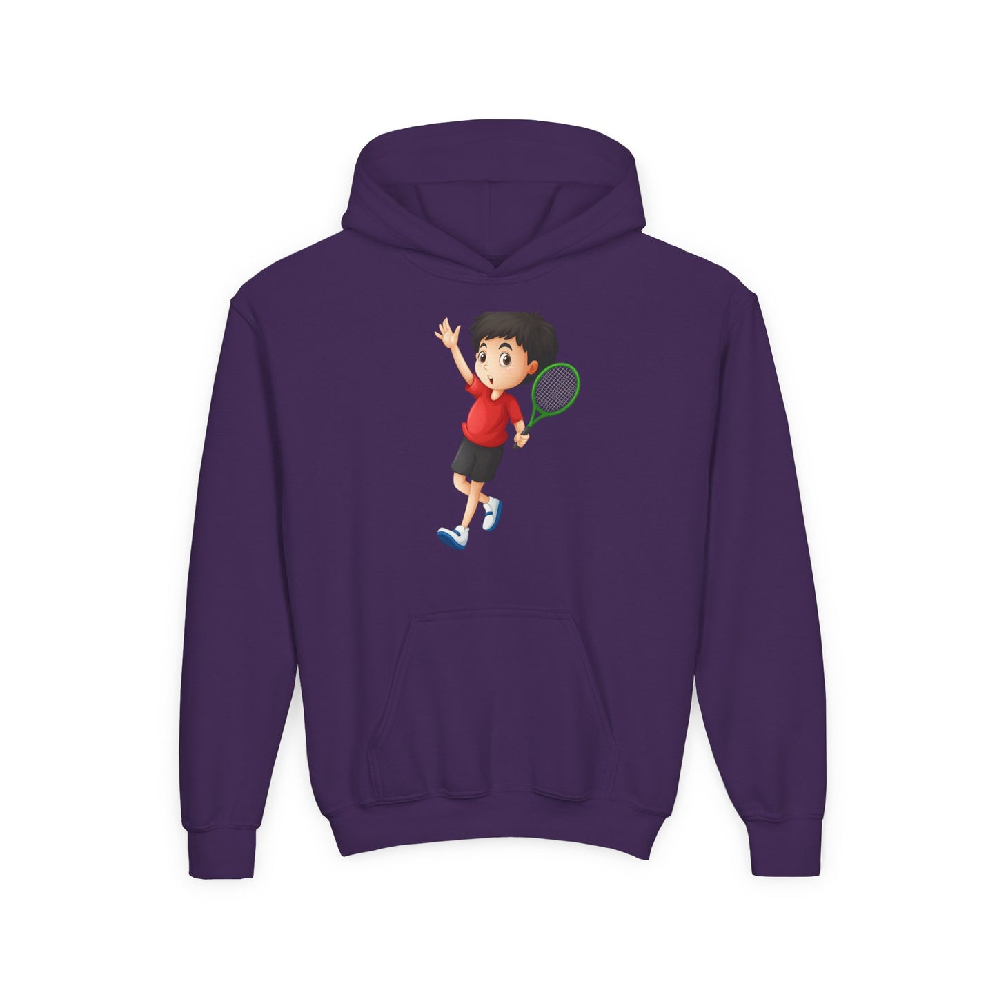 Youth Tennis Hoodie - Activewear Sweatshirt for Kids, Sports Hoodie, Birthday Gift, Tennis Lover Apparel, Cozy Youth Top