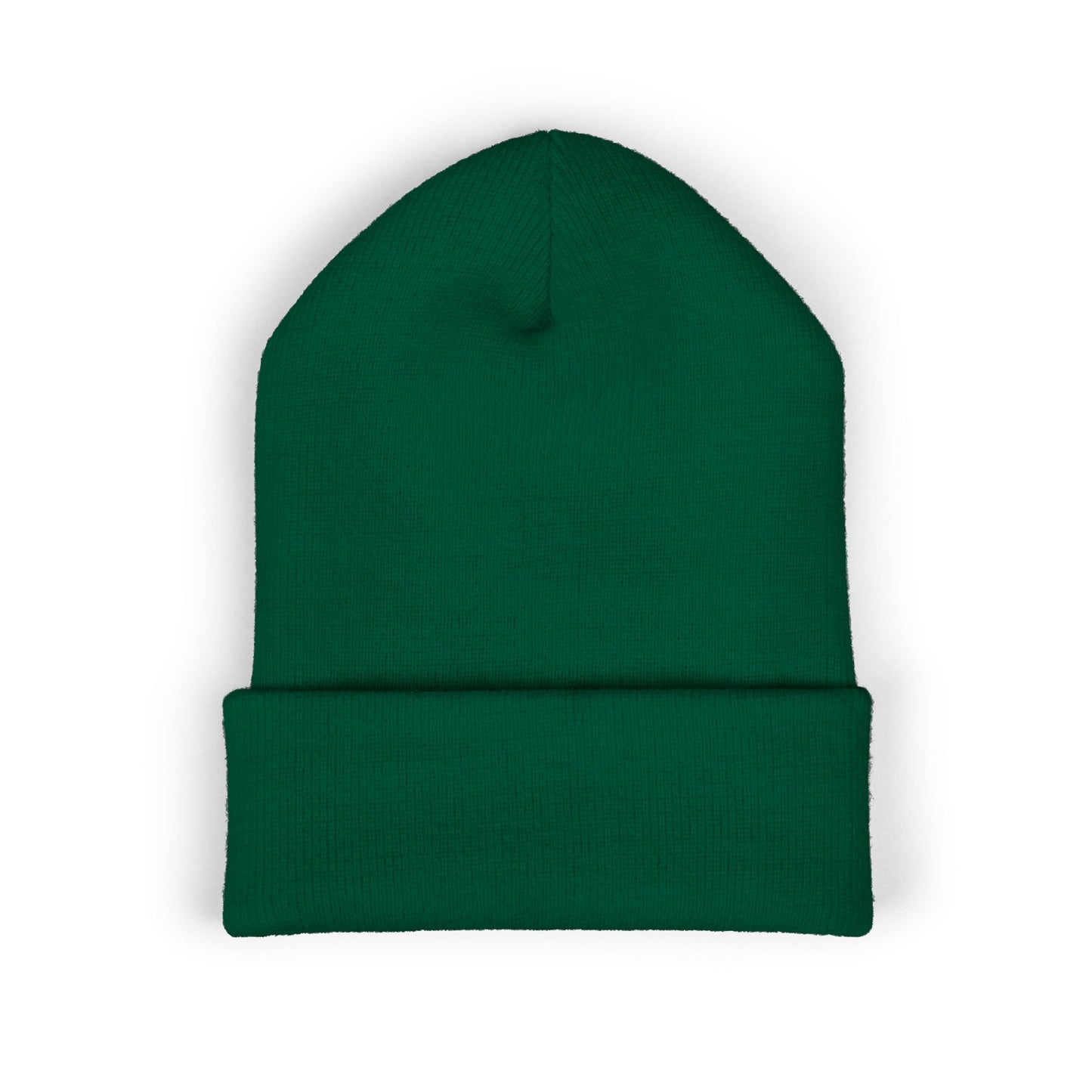 THE GOAT Embroidered Cuffed Beanie — Classic Knit Winter Hat