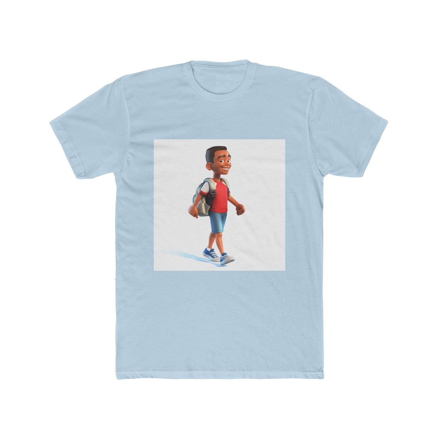 Young School Boy - Unisex Cotton Crew Tee